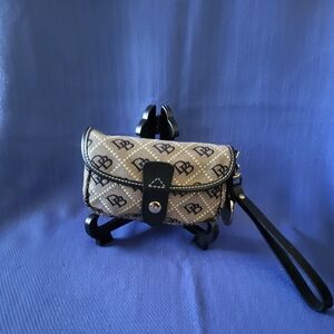 Dooney & Bourke Black and Gray Wristlet